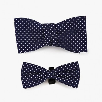 Hook + Albert Human and Dog Polka Dot Bowtie Set